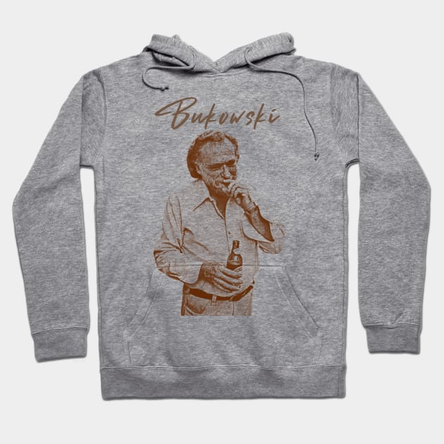 Bukowski - retro vintage sketches Hoodie by NMAX HERU